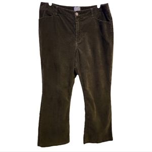 Chico's Corduroy Wide Leg Pants - Green - Size 14 (2.5)